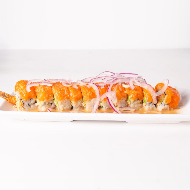 Salmon Goma Tempura Roll.